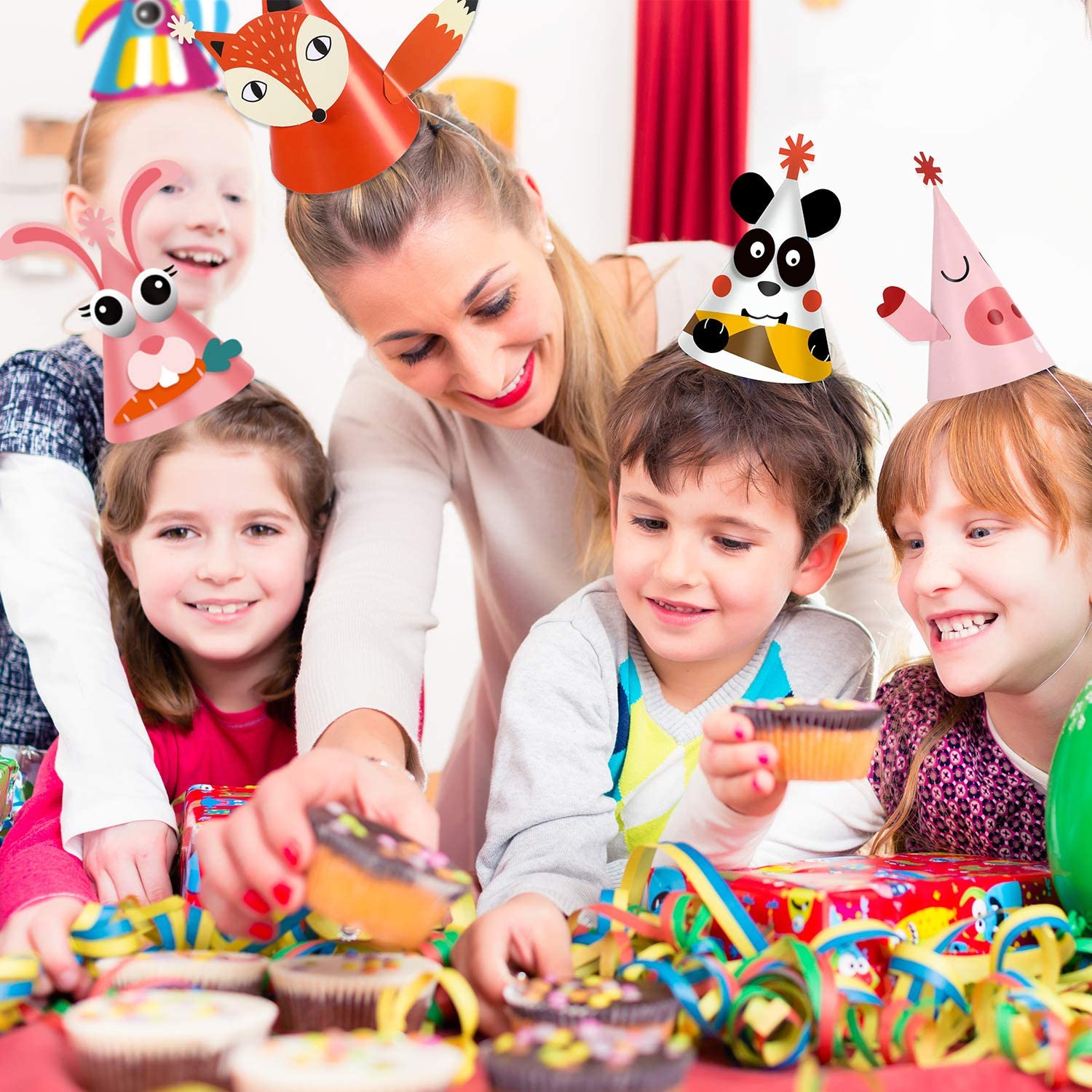 六种帽子,6种颜色帽子