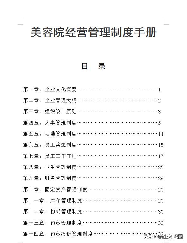 美容院需要什么样的管理制度,2020美容院管理制度全套简单