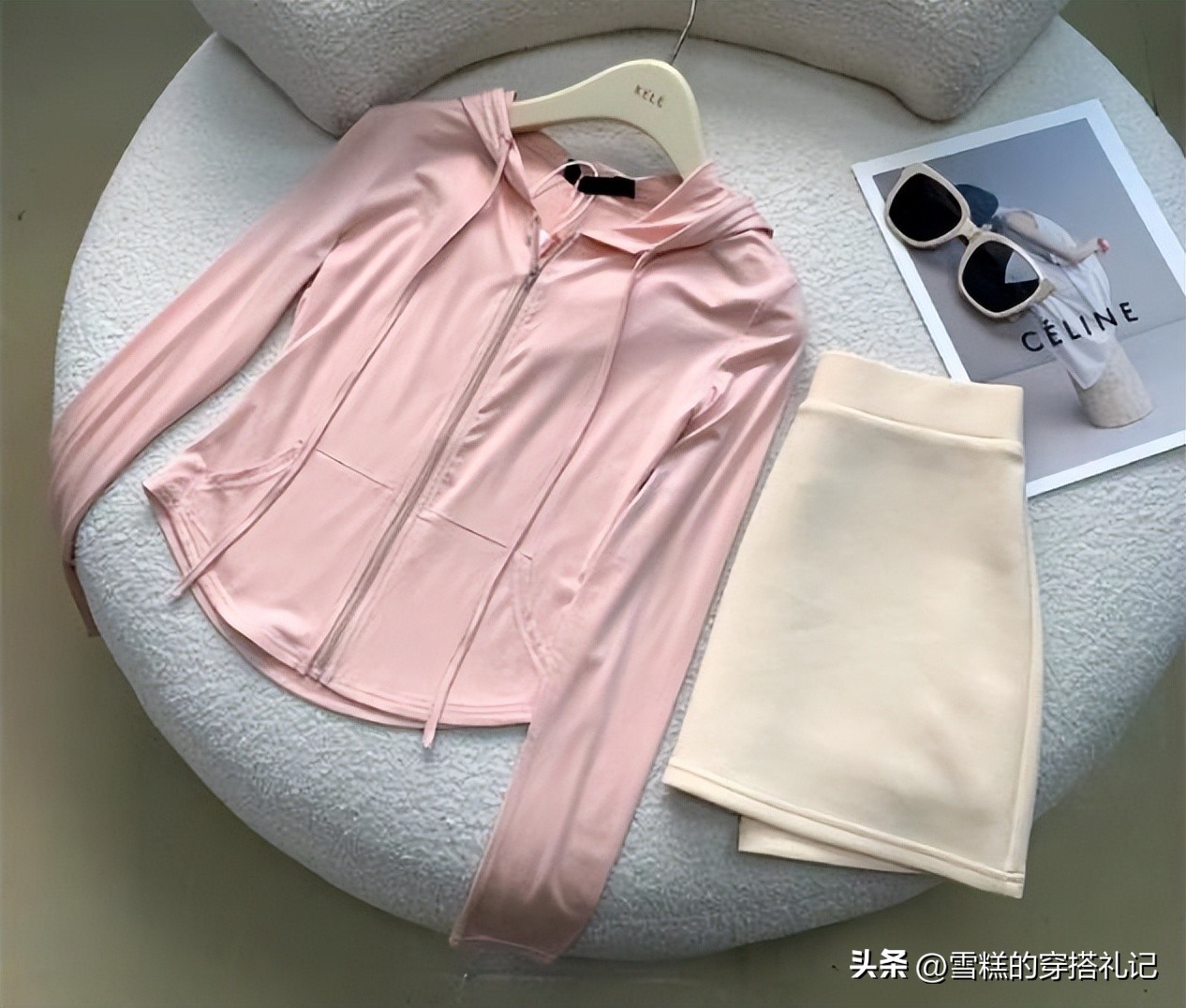 防晒衫吊带背心短裙三件套,今年最洋气的防晒衫搭裙子