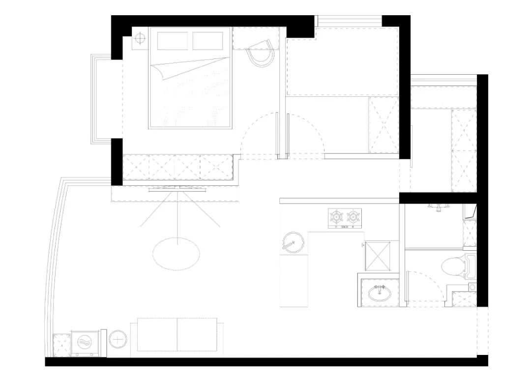 日式简约两居小户型,日式挑高双人宅