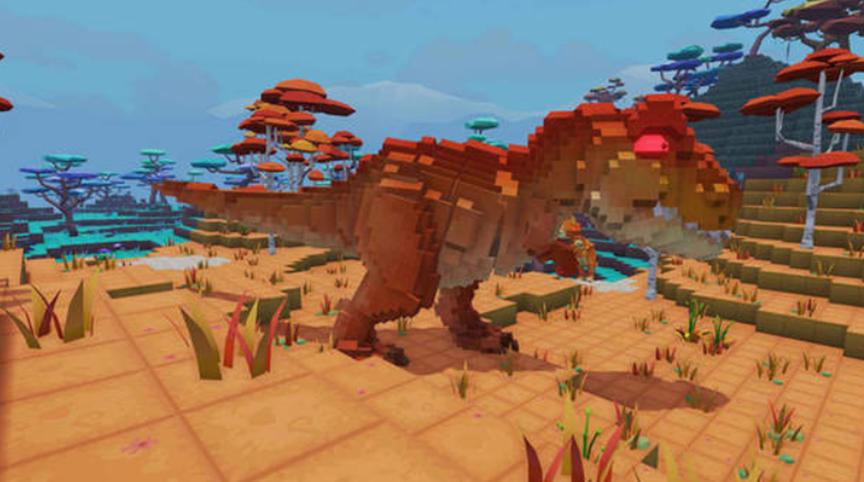 方块菜鸟游戏解说方舟生存进化,方舟生存游戏恐龙大全