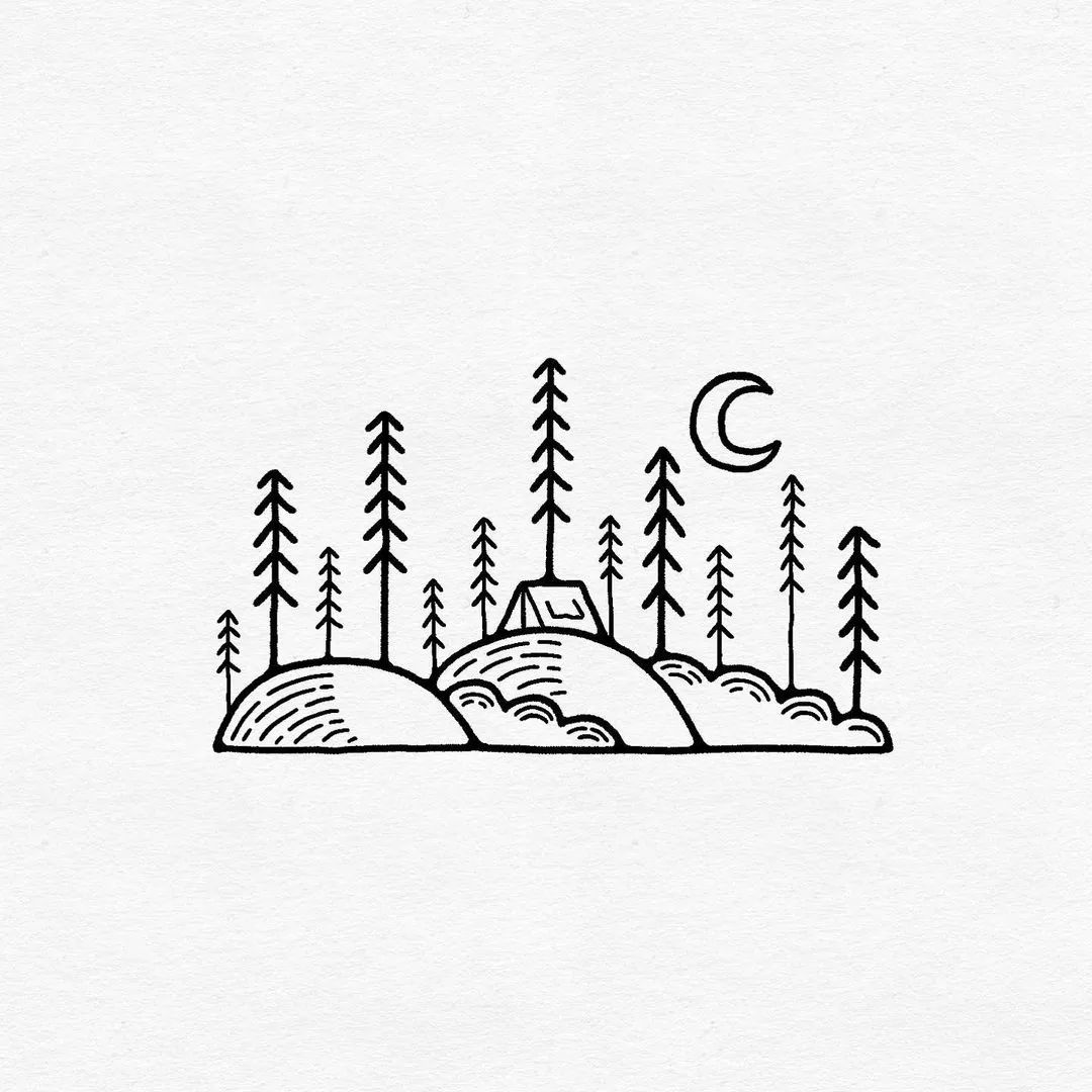 简单实用又好看的简笔画,60款唯美的风景简笔画