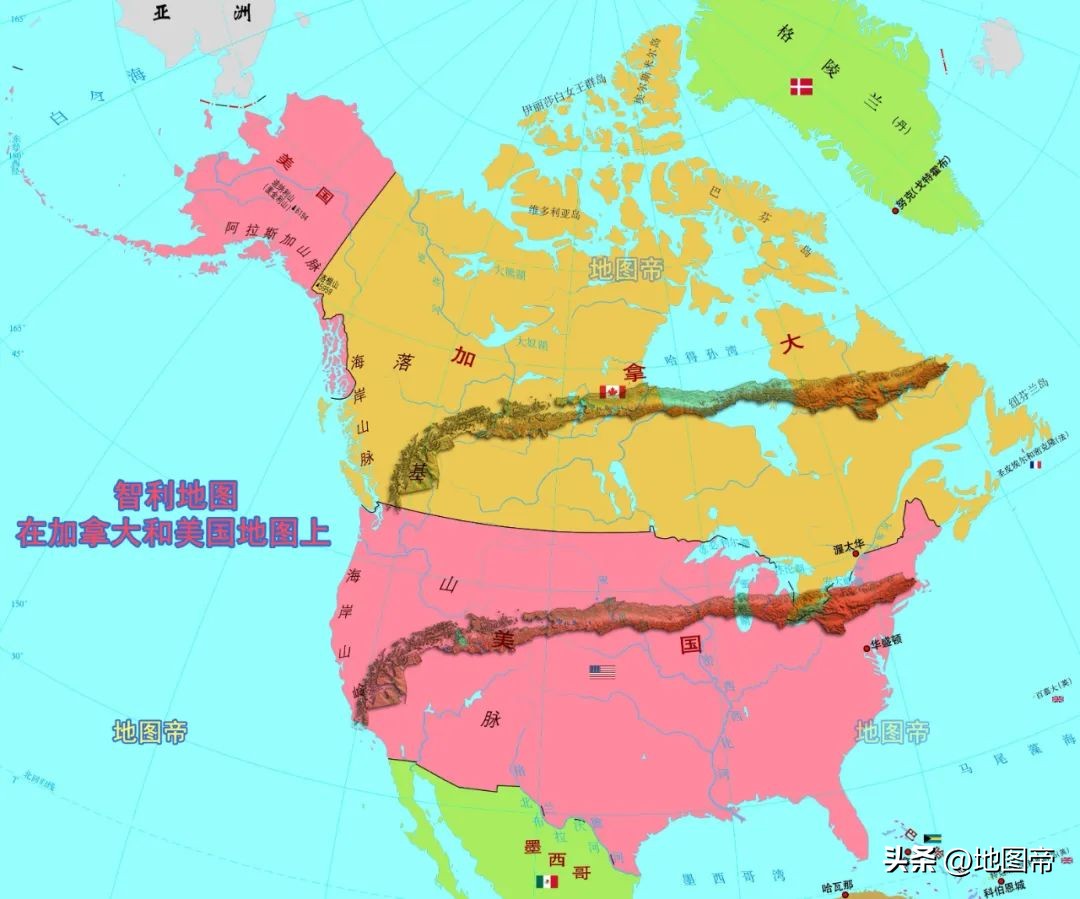 哪个国家的版图能装下智利,哪些国家的地图能装得下智利