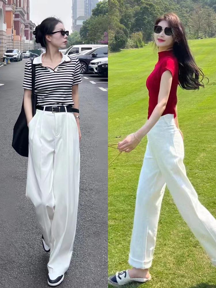 白色“裤子”的四种搭配思路，照着穿时髦又显气质，想不美都难