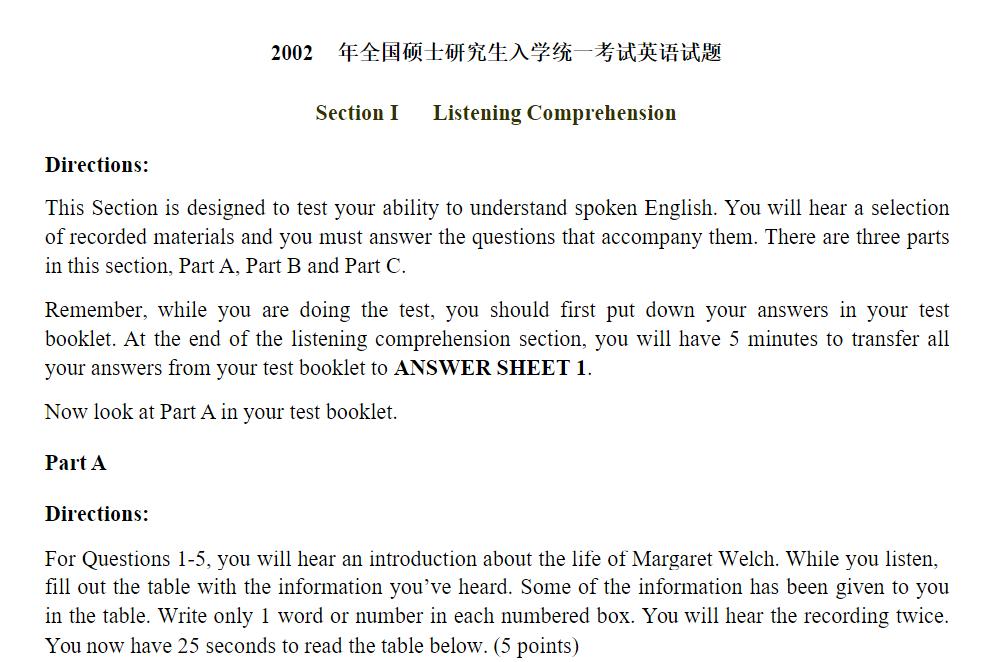 《2000-2022英语一真题及答案》完整版，赶快收藏！