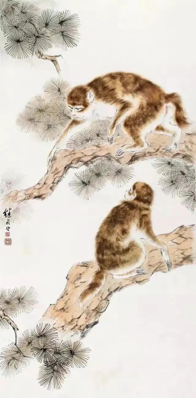 刘继卣猴,刘继卣画猴作品高清大图