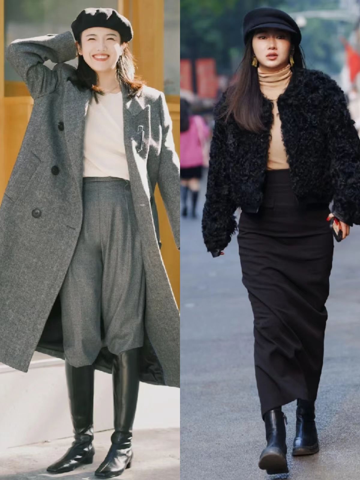 冬天时尚洋气帽子最新款上面带网,最近很火的帽子减龄冬季帽