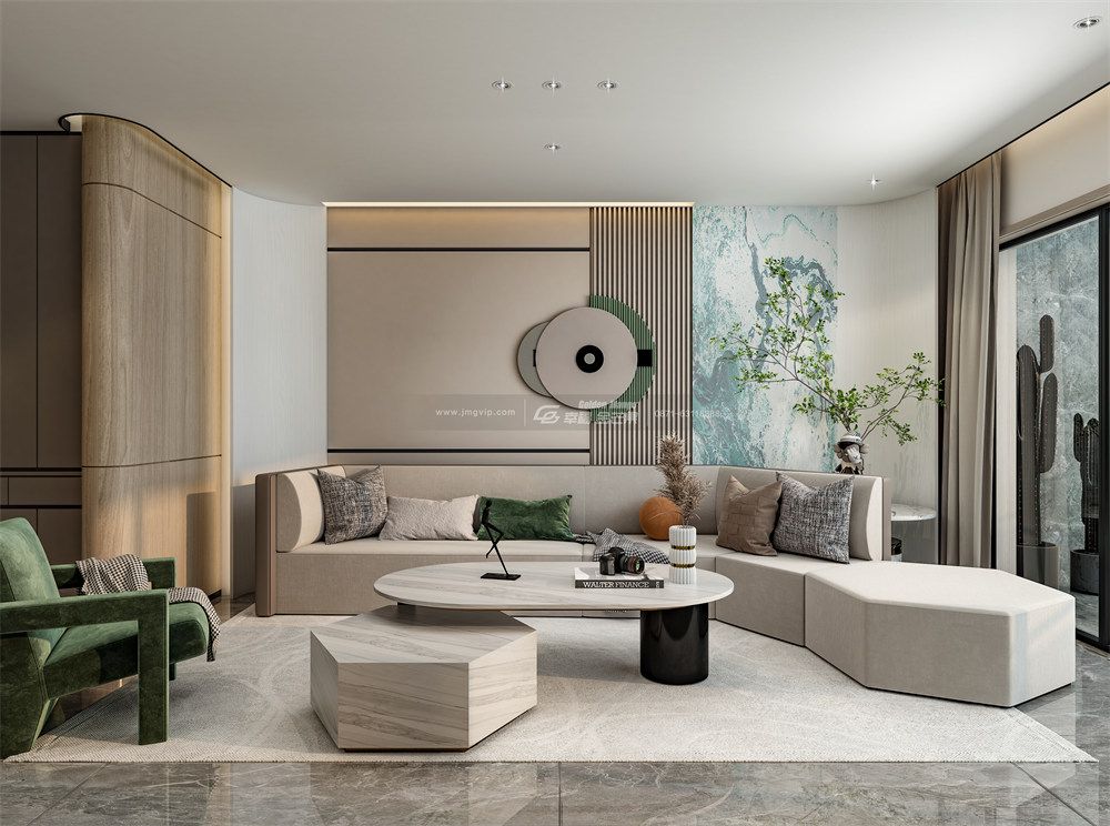 「幸福金芒果」昆明华夏四季装修168㎡，清新高级，怦然心动