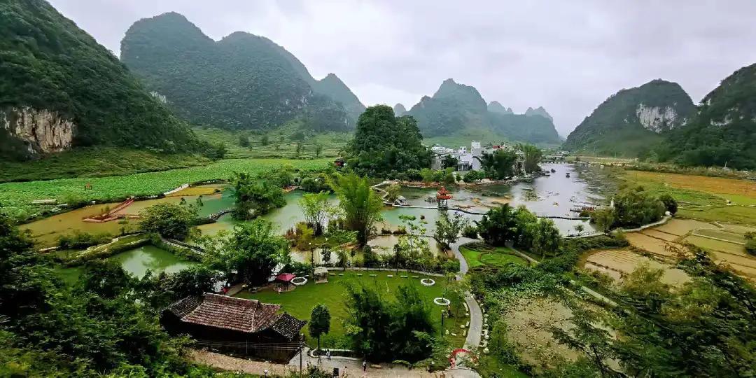 广西德天瀑布回广州沿途景区,德天跨国大瀑布风景区和古龙山