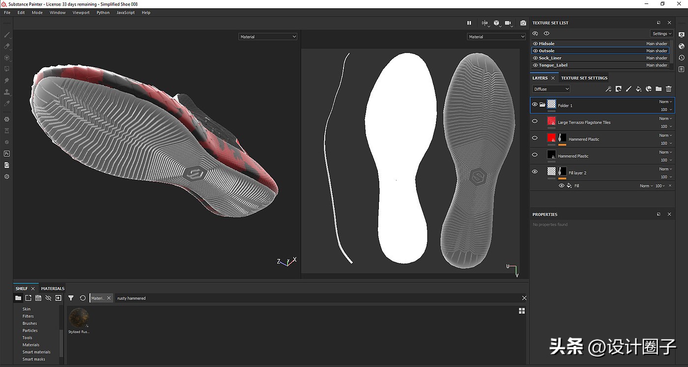 红色恶魔鞋,高级感红色鞋