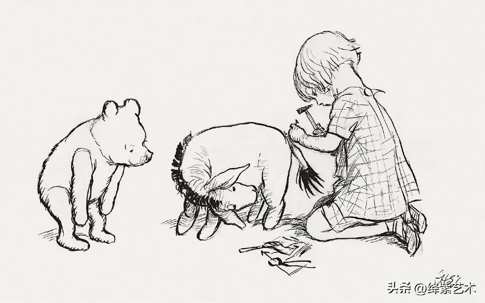 “爷青回”系列，一组罕见的小熊维尼原画，引起无数人共鸣