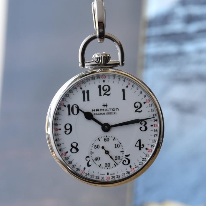 汉密尔顿超大木盒怀表,汉米尔顿古董怀表