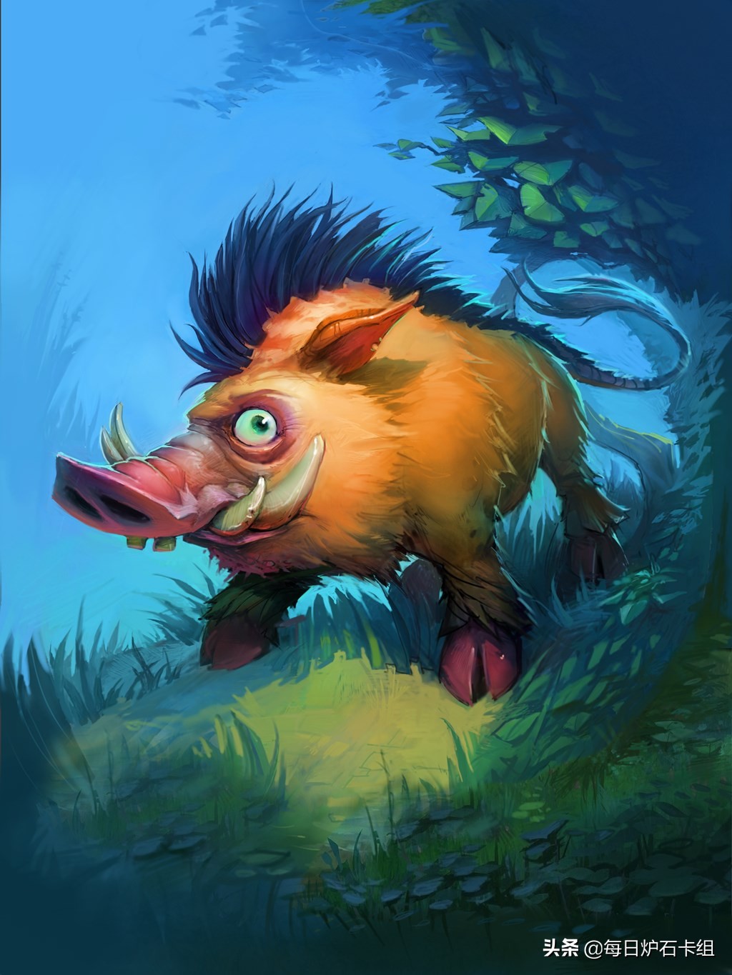 炉石传说四费野猪流打法,炉石传说狂野野猪牧卡组