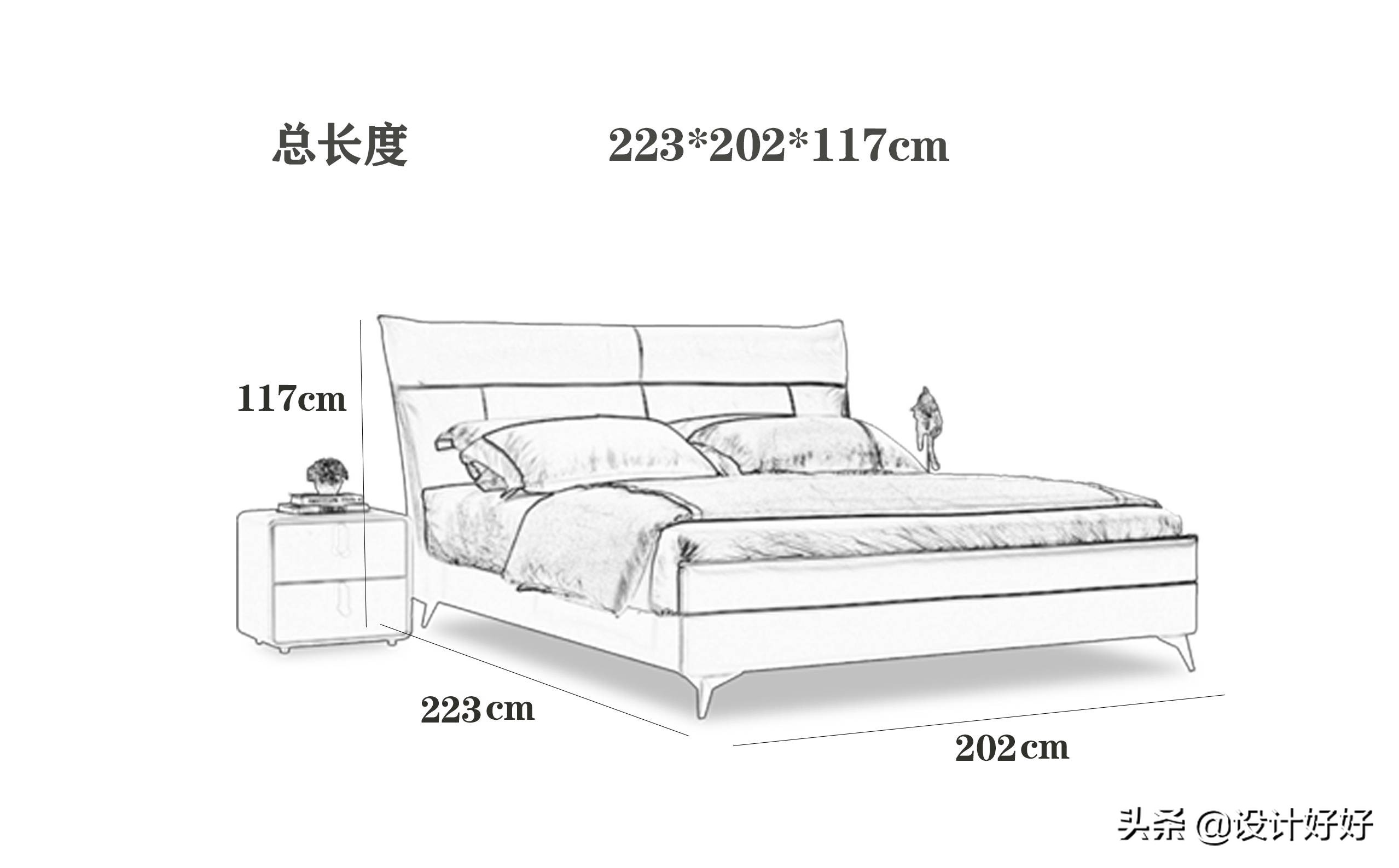 简约装修卧室配什么样的床,卧室面积8平米买多大的床