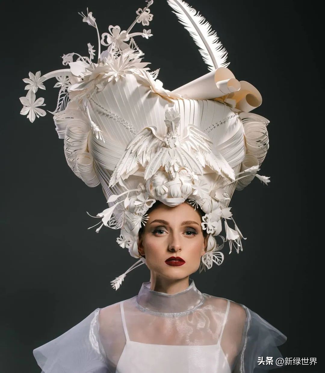 纸艺作品绘画,千变万化的纸艺术作品