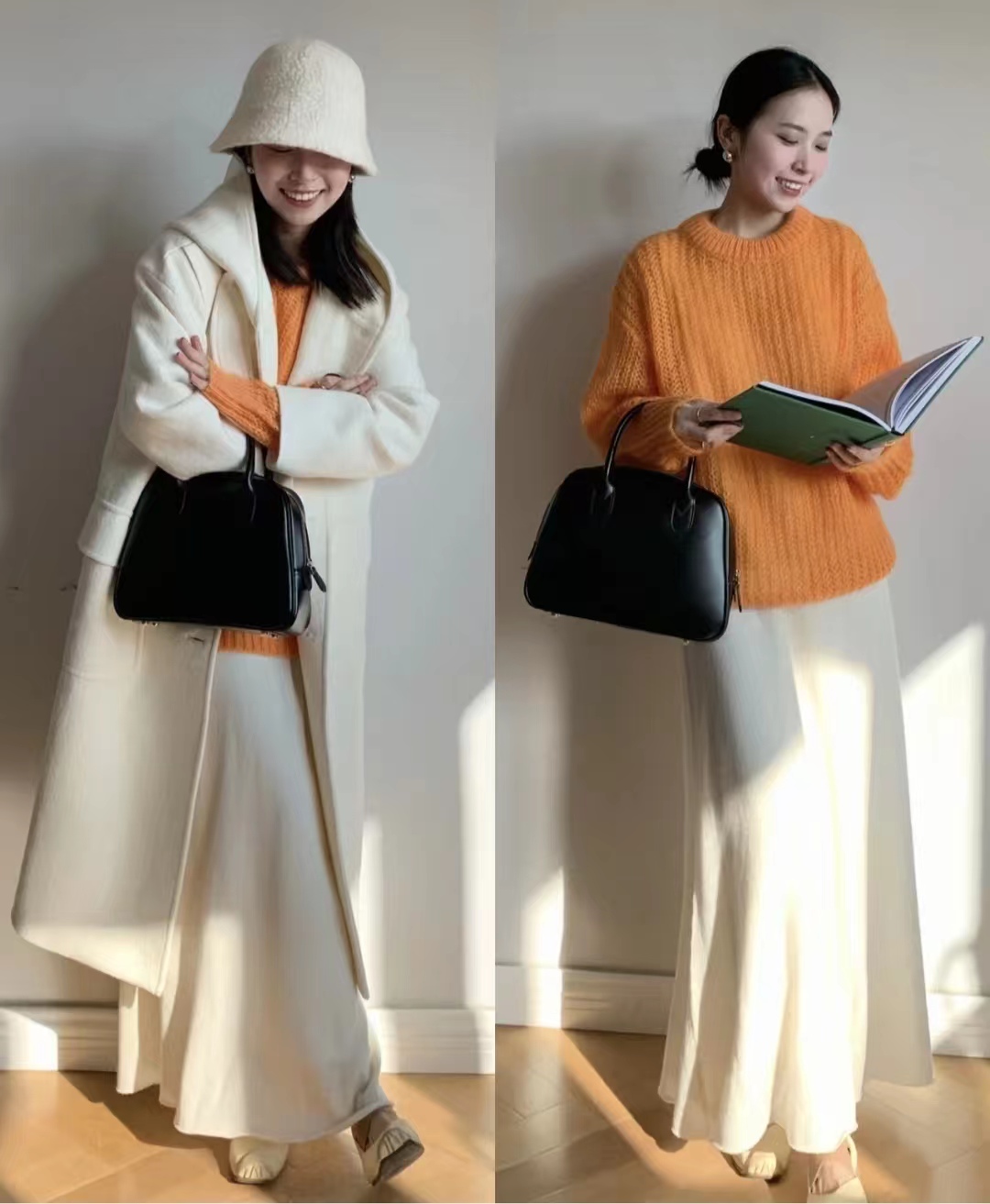 白色搭什么颜色最好看冬季女士,秋冬搭配什么颜色显白