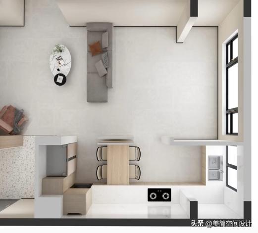 刀把型户型怎么改成三房,3居刀把户型改造装修案例