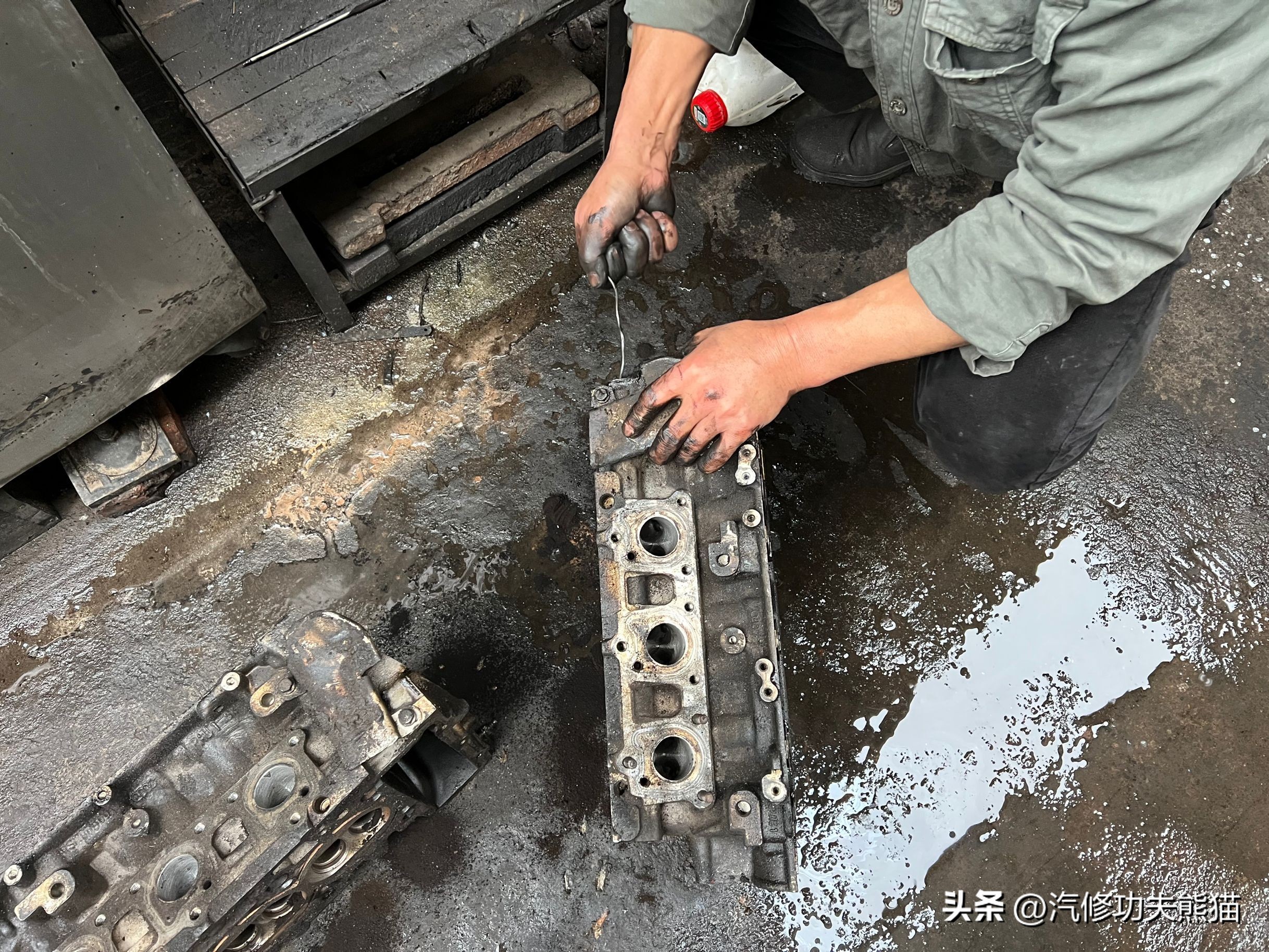 翻新60年前的奥迪,老车翻新奥迪a6发动机