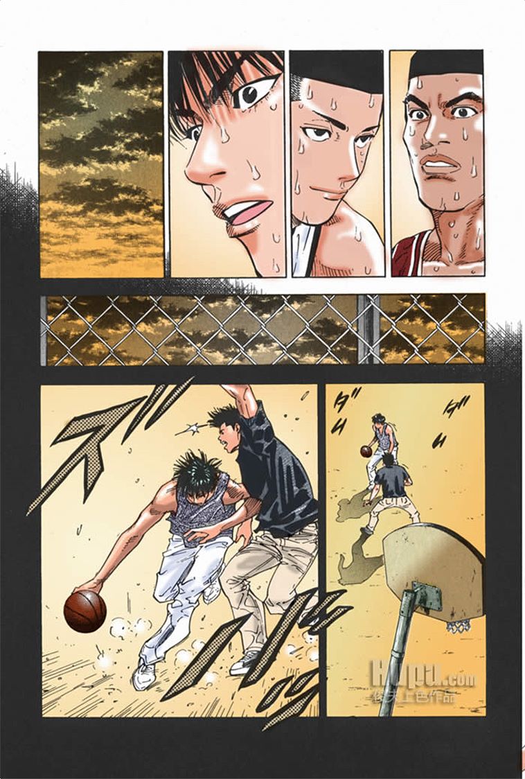 流川枫对战泽北漫画,流川vs泽北灌篮高手