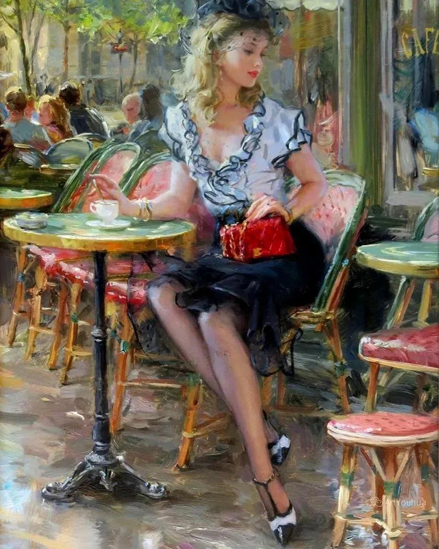 俄罗斯康斯坦丁的油画,康斯坦丁天空之镜油画