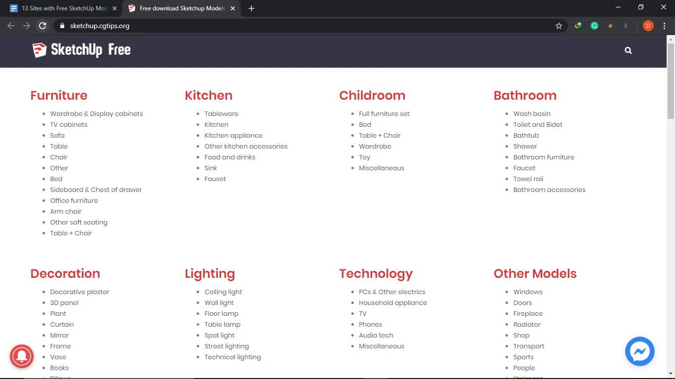 免费sketchup模型库下载,sketchup免费模型网站