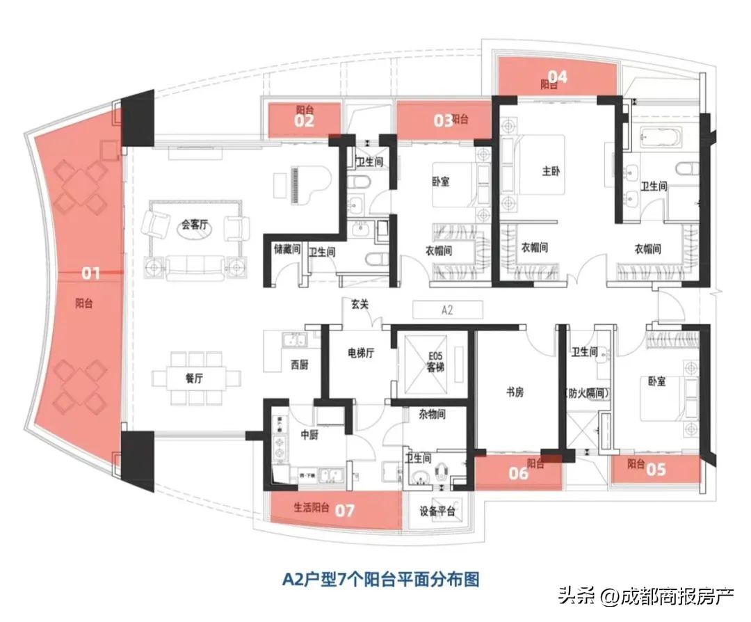 有超大阳台的大平层,有阳台的700平大平层