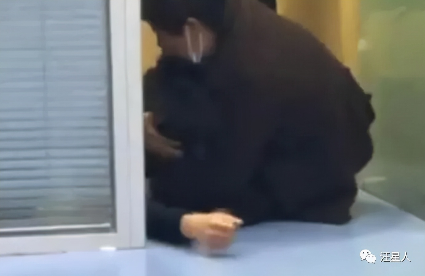 狗狗被撞受伤白发老人跪地痛哭,不小心摔倒了狗狗委屈