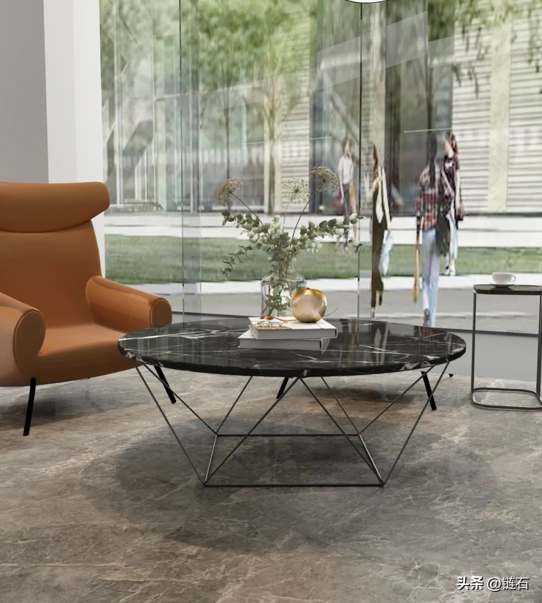 800x800灰色仿古通体大理石,最流行的灰色系大理石