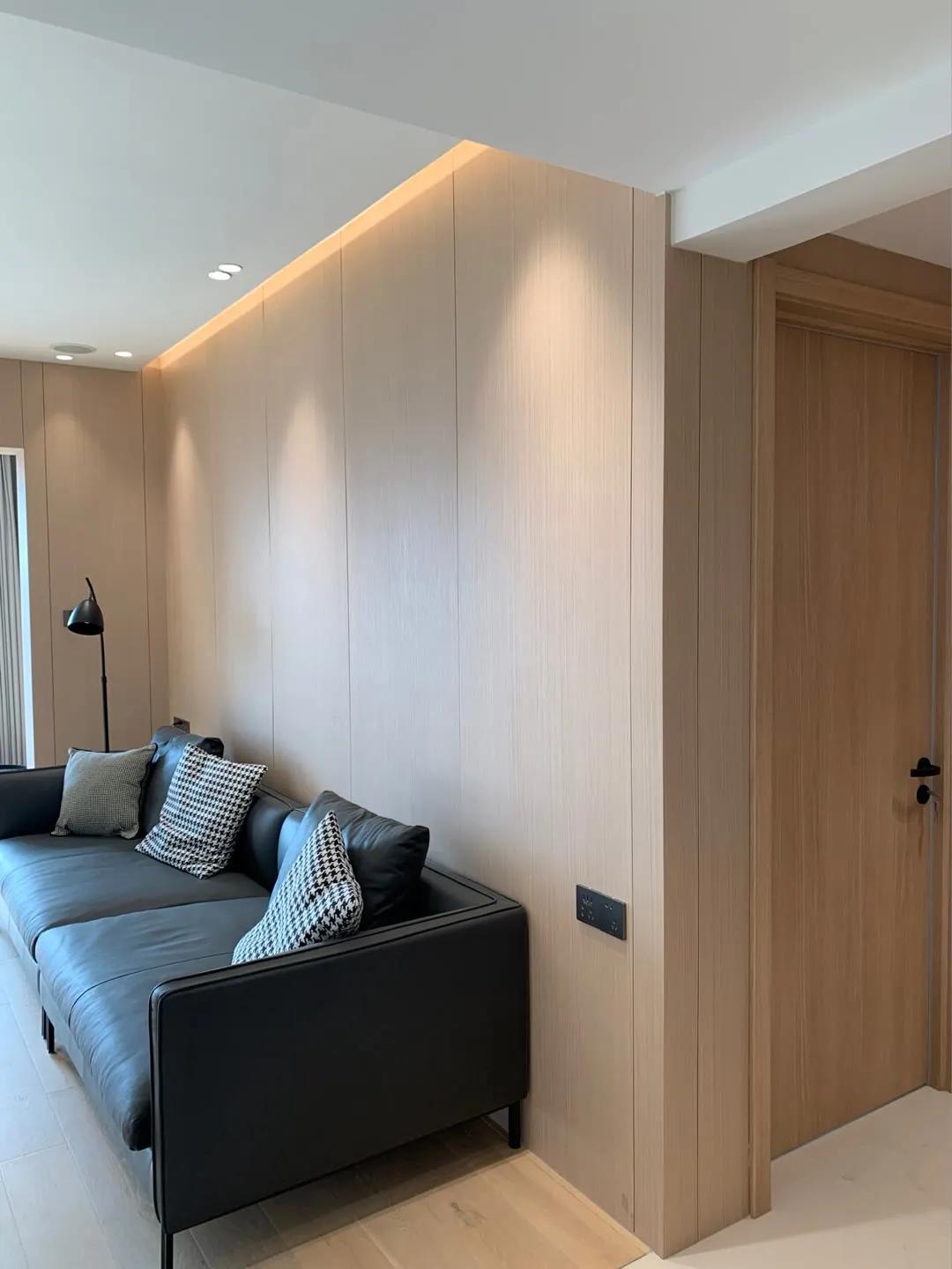 30平米木饰面门店装修效果图,2021木饰面板装修效果图