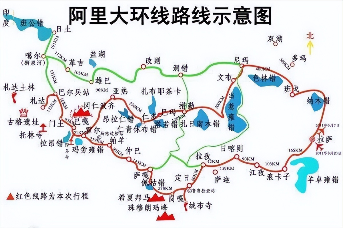 阿里大北线穿越之旅西藏,阿里大北线自驾游攻略