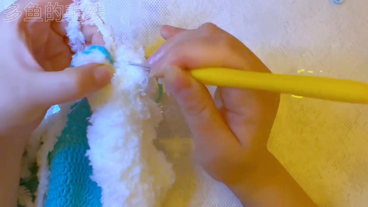 水母帽流苏教程,时尚雪花帽教程