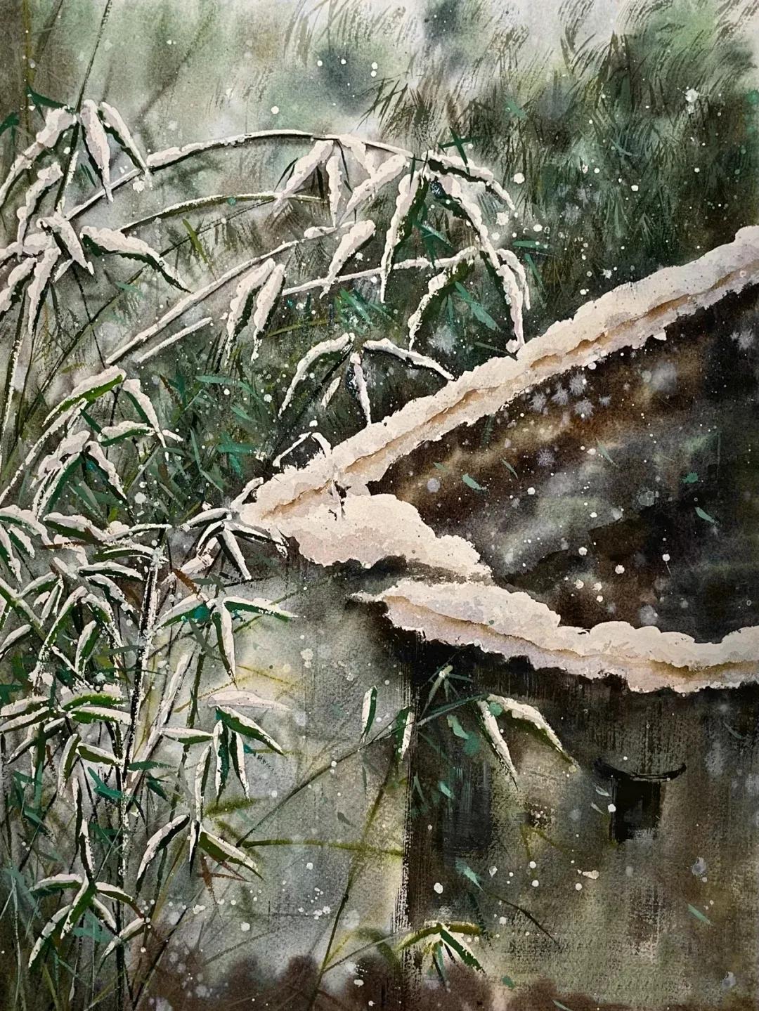 大雪节气看各地绝美雪景的诗句,大雪节气红梅雪景素材