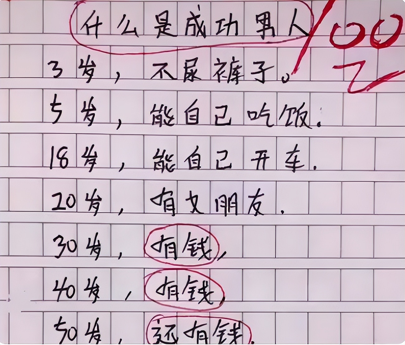 “他被一条龙服务过”，小学生作文惹怒妈妈，爸爸有口难辩