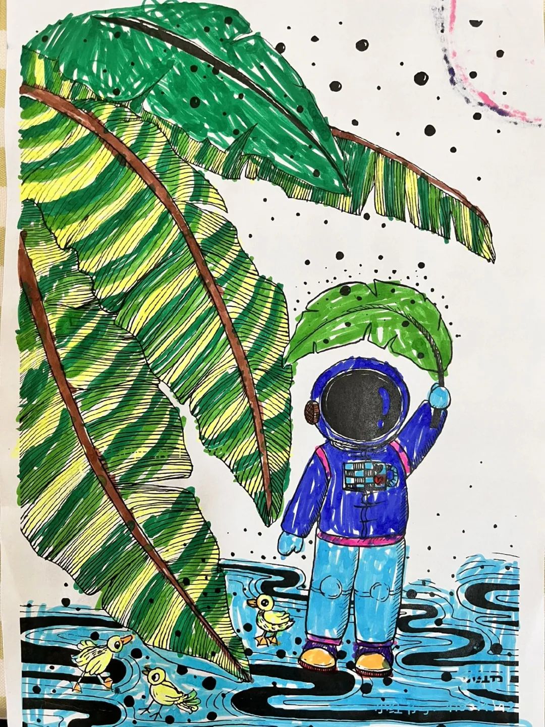 济南市美里湖中心幼儿园怎么样,幼儿园印象济南春天绘画