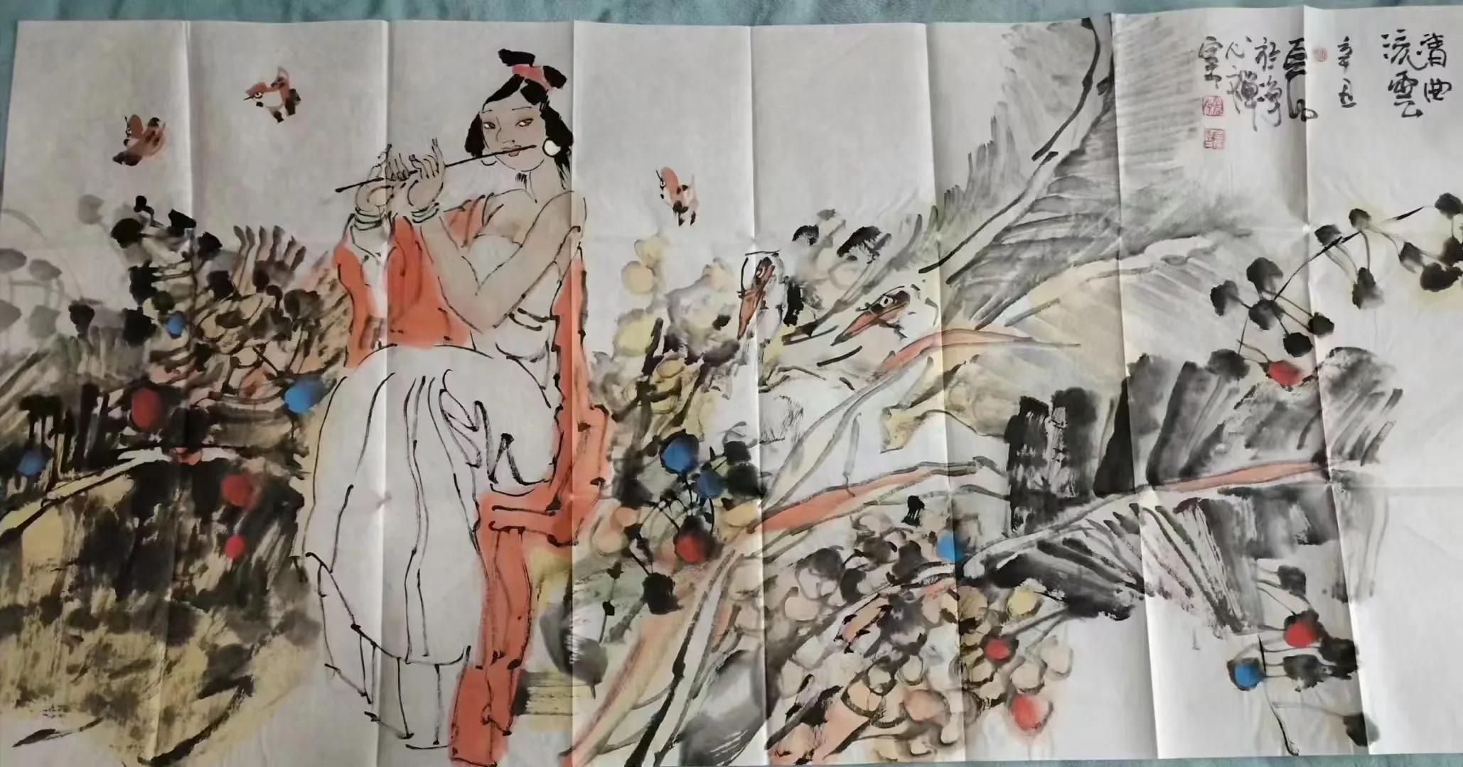 霍春阳牡丹作品,霍春阳金箔牡丹