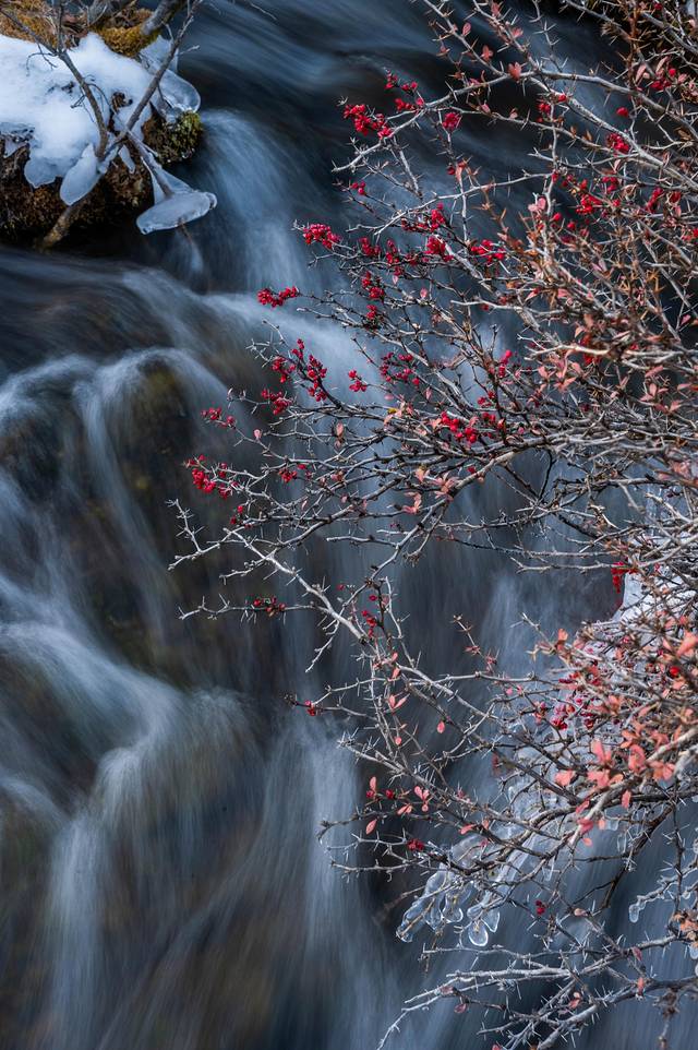 冬日九寨童话世界,九寨沟翠海蓝冰