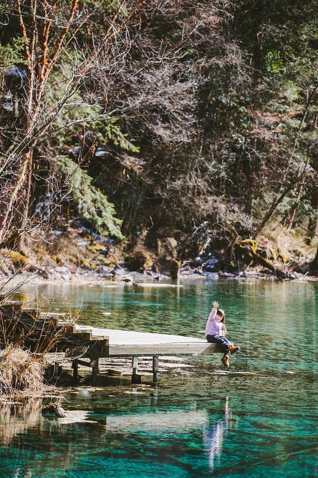 冬日九寨童话世界,九寨沟翠海蓝冰