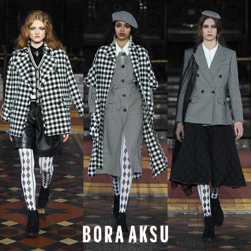 boraaksu伦敦时装周新渐变蓝蕾丝,boraaksu2019伦敦时装周