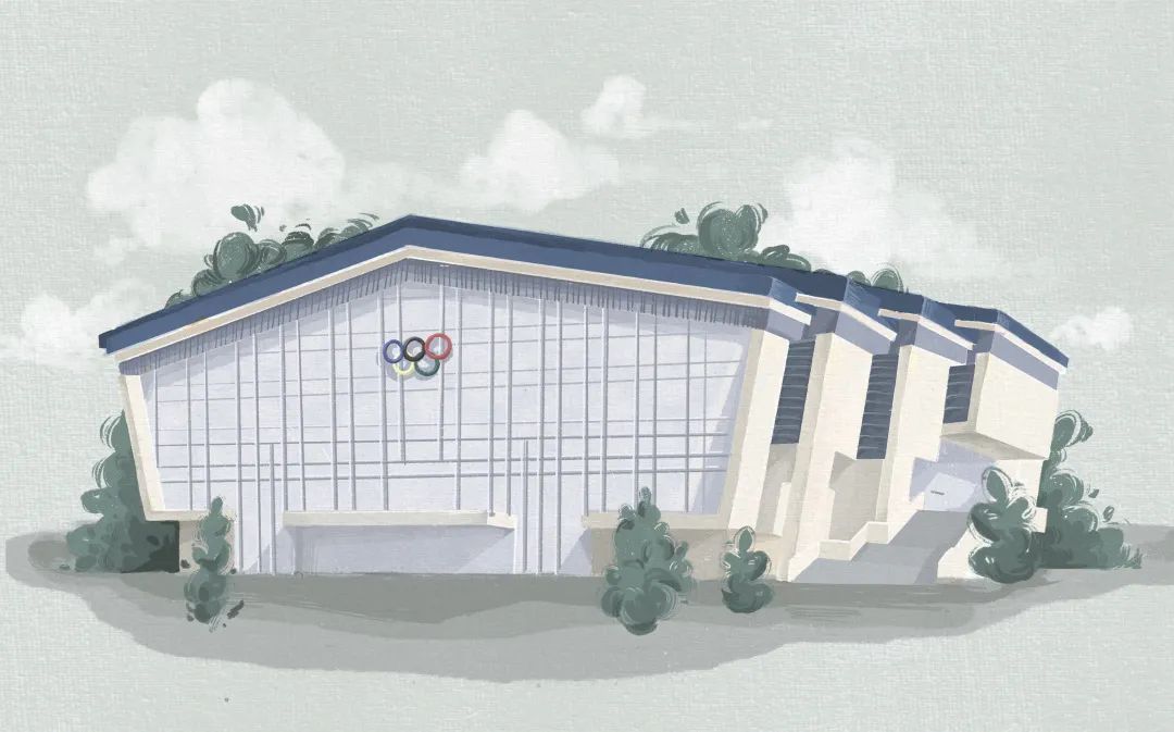 亚运场馆分布图手绘,亚运场馆创意绘画