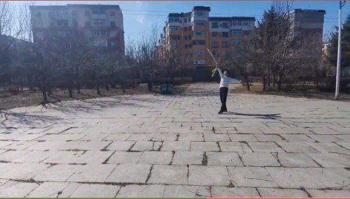 沈阳市洪庆中学线上体育课，展现自我运动不打烊