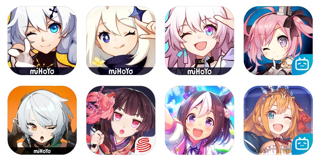 “左眼闭右眼睁，这一定是3D原创IP游戏”二次元游戏图标背后，都藏着什么秘密？｜葡萄视点