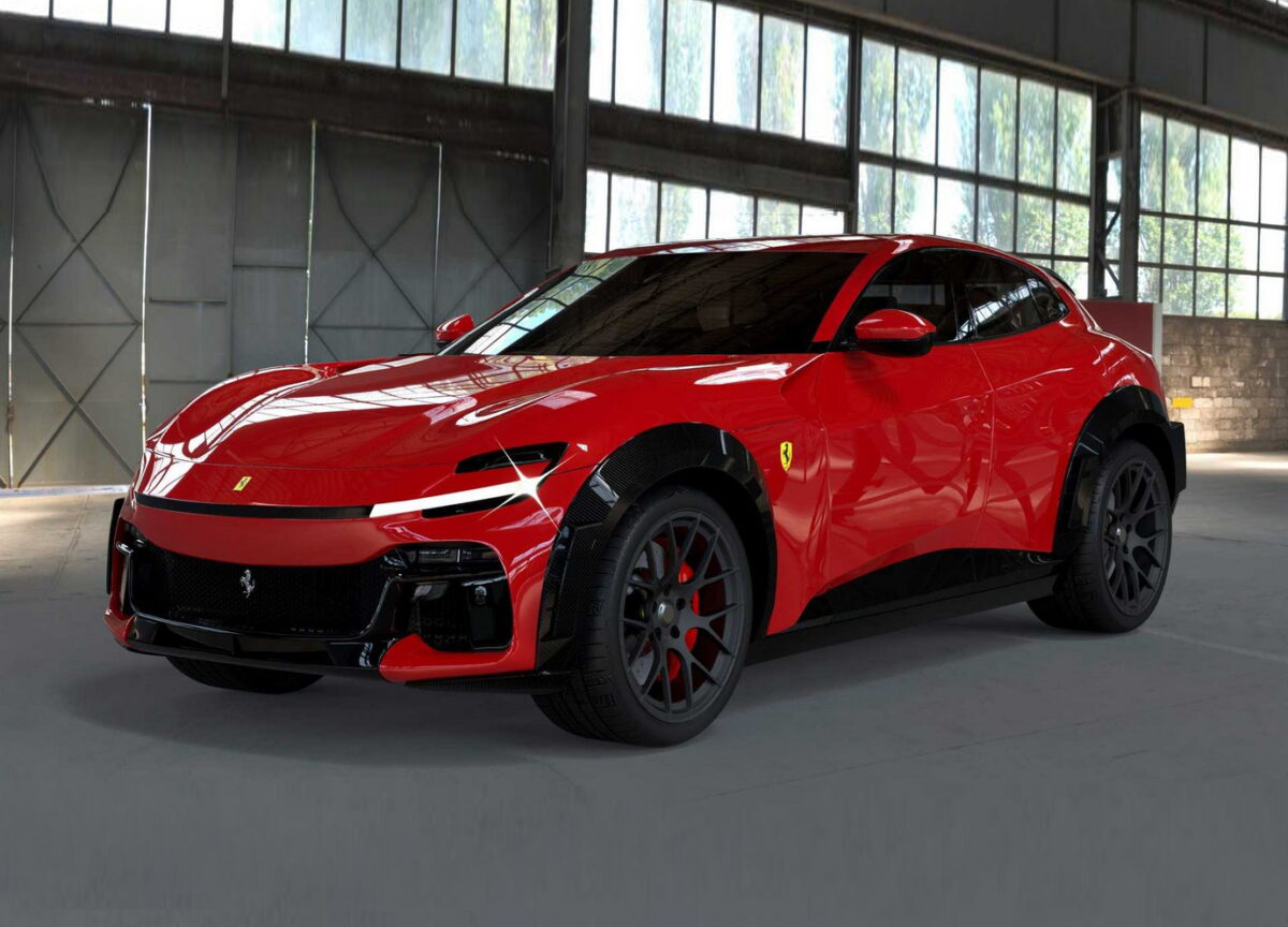 purosangue改24寸轮毂,法拉利purosangue宽体