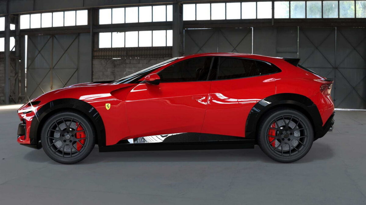 purosangue改24寸轮毂,法拉利purosangue宽体