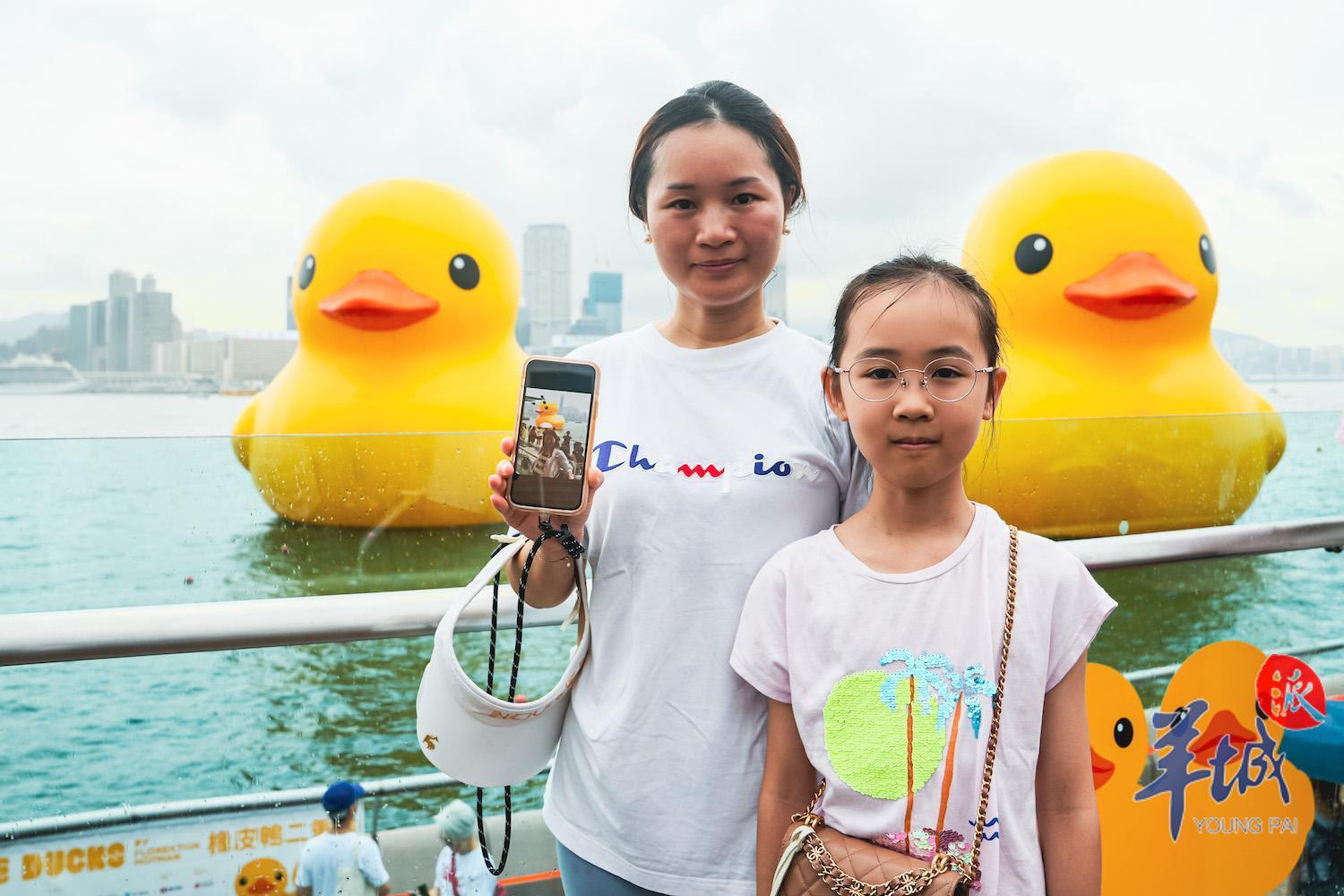 “大黄鸭”阔别10年重游香港,大黄鸭经典升级版