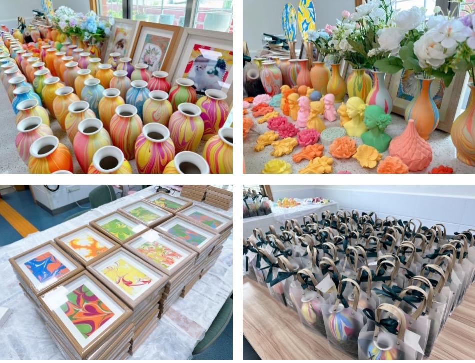 “以手造物，让爱传递”布吉街道职康中心开展水拓画职业技能培训